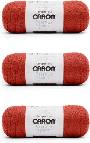 Miniatura 18 de Caron Simply Soft - Hilo verde militar, paquete de 3 unidades de 6.00 oz/6 onzas, 100% acrílico, peinado #4 (mediano), 315 yardas, tejido/ganchillo