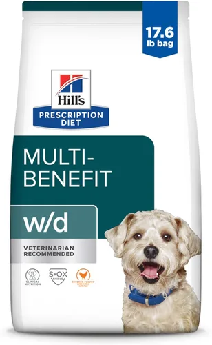 Alimento seco Hill's Prescription Diet con múltiples beneficios para la digestión/peso/glucosa/gestión urinaria sabor pollo para perros, dieta