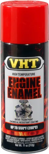 VHT (SP121-6 PK) Esmalte universal para motor de alta temperatura, color rojo brillante, 11 onzas, aerosol (caja de 6)