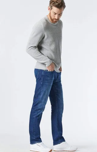 Miniatura 2 de Mavi Jeans Mens Zach ascenso Regular pierna recta en azul negro Williamsburg
