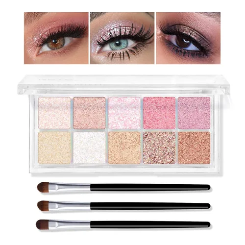 Miniatura 13 de KYDA Paleta de sombra de ojos Netural Nude de 5 colores con pincel, sombra de ojos marrón mate, paleta de ojos mate, regalo de maquillaje de ojos