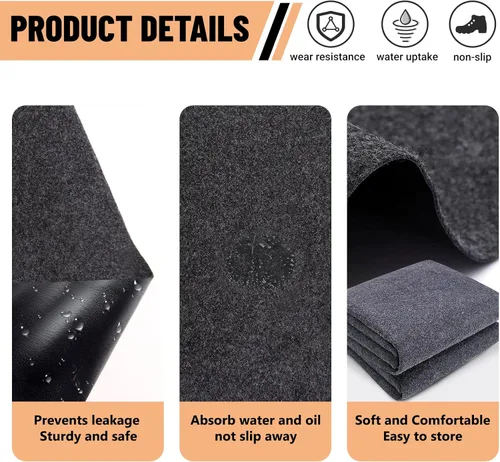 Miniatura 5 de Alfombra para cobertizo de almacenamiento al aire libre de 5 x 3 pies, alfombra impermeable para piso de cobertizo pequeño, alfombra lavable para 8