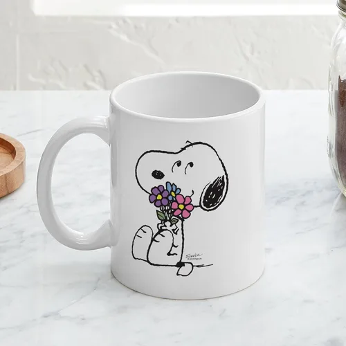 Miniatura 3 de CafePress Springtime Snoopy - Taza de café de cerámica, taza de té, 11 onzas