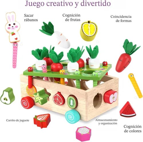 Miniatura 3 de Juguetes Montessori de madera educativos para bebés niños y niñas de 1, 2, 3 años, juguetes de clasificación de formas para el primer cumpleaños