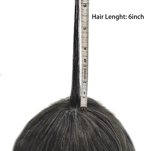 Miniatura 7 de Toupee para hombres PAPY Mens Toupee Europea Remy Cabello Humano 0.12MM PU Sistemas de Cabello Para Hombres Durable Sistema de Reemplazo de Cabello