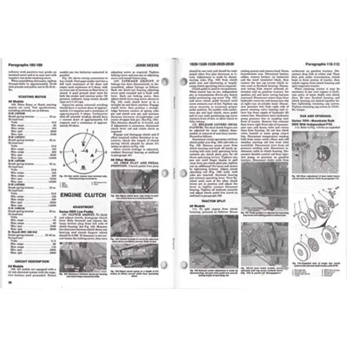 Miniatura 2 de Stevens Lake Parts Un nuevo manual de taller para modelos John Deere 1020, 1520, 1530, 2020, 2030 intercambiables con ITJD37, ITJD37-A, JD-37