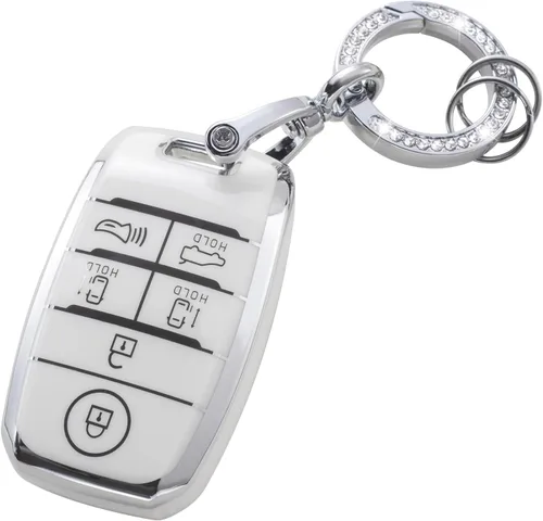 Miniatura 37 de YO&YOYE Funda para Llavero de TPU con Anillo para Llaves