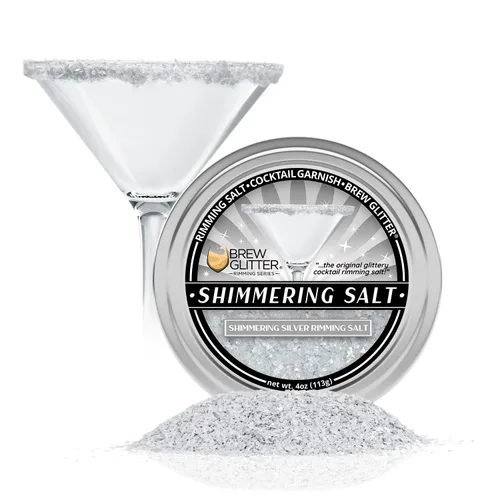 Miniatura 14 de Brew Glitter - Sal con Brillo Azul para Bordes (113g, 1x Barra de Lata) Aderezo para Cócteles y Bebidas