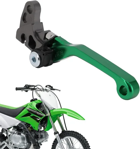 Miniatura 10 de JFG RACING Palanca de freno de motocicleta Palancas plegables CNC para KLX 110 KLX110 KLX110L 2010-2023 Negro