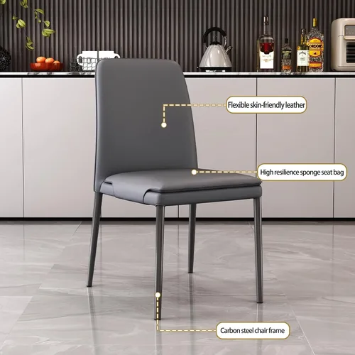 Miniatura 7 de Sillas de cocina de comedor, sillas de comedor con patas de metal, sala de estar, comedores apilables, silla de cocina, silla de comedor al aire