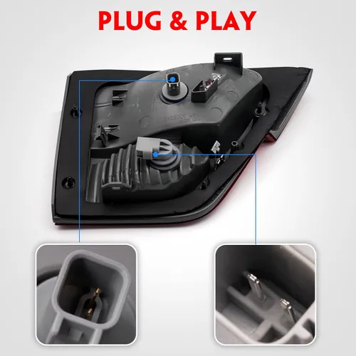 Miniatura 6 de Huray Luz Trasera Interior Derecha Compatible con Jeep Grand Cherokee 2011-2013 Ensamblaje de Lámpara de Luz Trasera del Lado del Pasajero de RH
