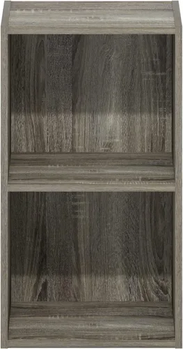 Miniatura 7 de Furinno - Estantería de cubos de 2 niveles serie Luder para libros y almacenamiento, color roble francés