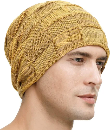 Miniatura 37 de Vgogfly Slouchy Beanie for Men Winter Hats for Guys Cool Beanies Mens Lined Knit Warm Thick Skully Stocking Binie Hat