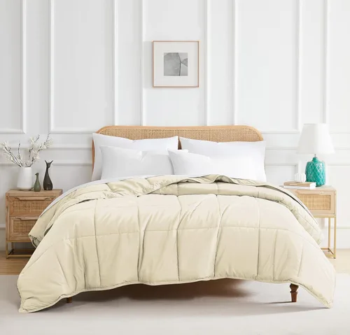 Miniatura 33 de Edredón ligero Southshore Fine Linens Vilano Springs, Microfibra, Bone, Full/ Queen Hueso