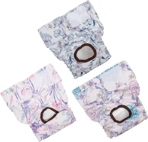 Miniatura 35 de CuteBone - Pañales lavables para perros, talla XS, paquete de 3, D16XS