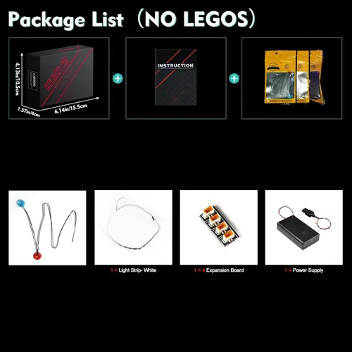 Miniatura 8 de VONADO Kit de luz LED compatible con LEGO Retro Camera 31147 Creator, accesorios de juego de iluminación creativa