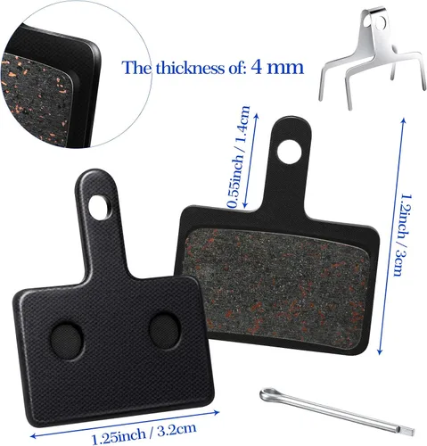 Miniatura 2 de 6 pastillas de freno de bicicleta compatibles con Shimano Deore TRP Tektro Br-M575 M525 M515 T615 T675 M505 M495 M486 M485 M475 M465 M447 M446 M445