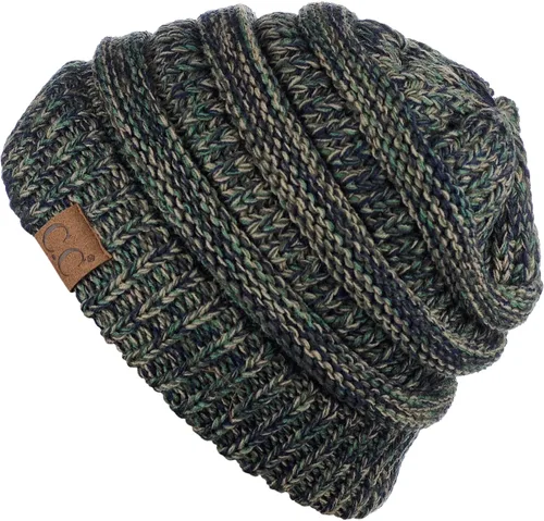 Miniatura 332 de C.C Trendy Warm Chunky Soft Stretch Cable Knit Beanie