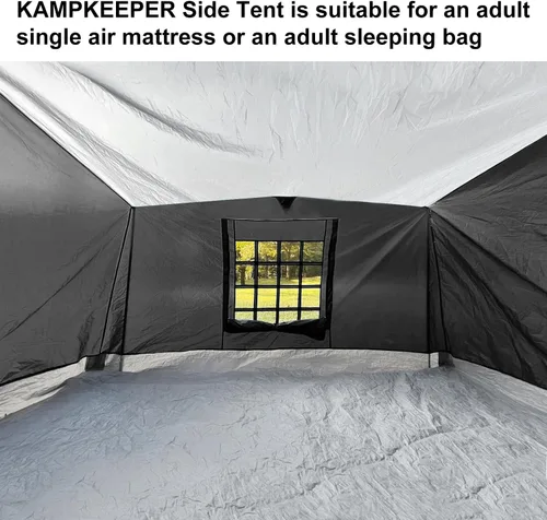 Miniatura 8 de KAMPKEEPER Side Tent,1/2 Person Camping Tents for 10' x 10' Pop Up Canopy, Easy Set Up Gazebo,Compatible with 10' Wide Canopies for Camping & Storage