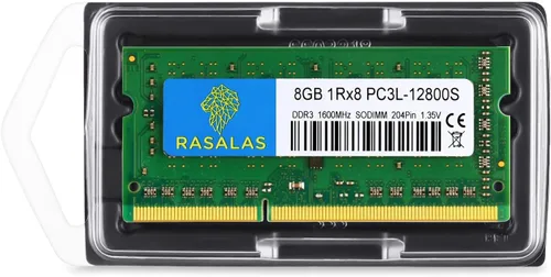 Miniatura 6 de 8GB 1Rx8 PC3L-12800S DDR3L 1600MHz DDR3 RAM SODIMM 1.35V CL11 204-Pin PC3-12800 RAM de actualización de memoria para portátil.