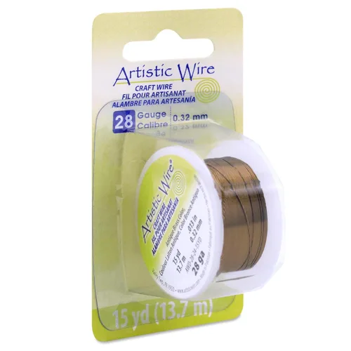 Miniatura 30 de Artistic Wire Alambre de Cobre Coloreado Plateado en Plata Resistente al Deslustre para Manualidades y Envolver Joyería, Resistente al Deslustre