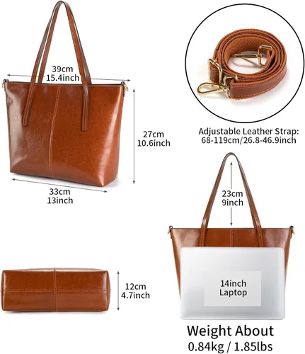 Miniatura 4 de Bolso de mano de cuero genuino para mujer con cremallera, bolsos de hombro grandes para mujer, bolsos cruzados de diseñador, bolso con asa superior