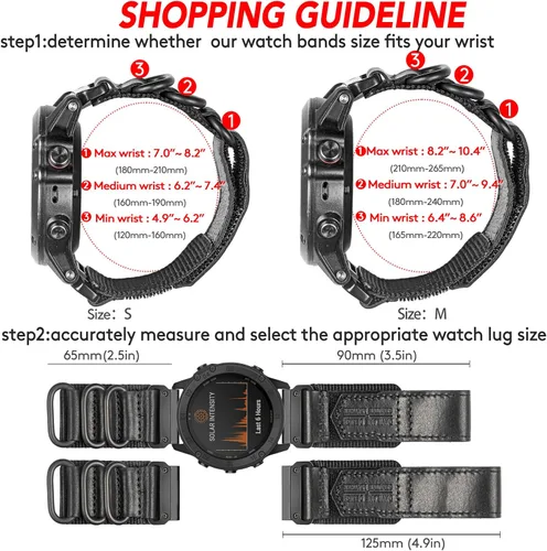 Miniatura 7 de Compatible With Garmin Watch Band, Leather Watch Band Sports Strap For Green