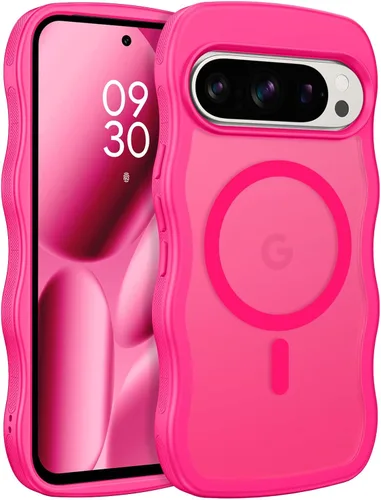 Miniatura 10 de BENTOBEN Magnetic for Google Pixel 10 Case Cute, Curly Wavy Pixel10 Case [Compatible with MagSafe], Anti-Slip Shockproof Matte Slim Women Girls Boys
