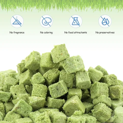 Miniatura 5 de 60g de hierba gatera para gatos, snacks de hierba gatera deshidratados al congelar para la dentición de gatitos, juguetes masticables comestibles