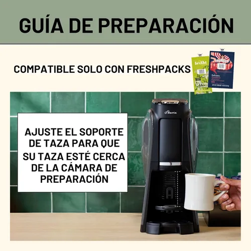 Miniatura 4 de Flavia Aroma Brewer - Máquina de café, hace café, lattes, té y otras bebidas calientes o heladas con paquetes frescos de una sola porción, varios