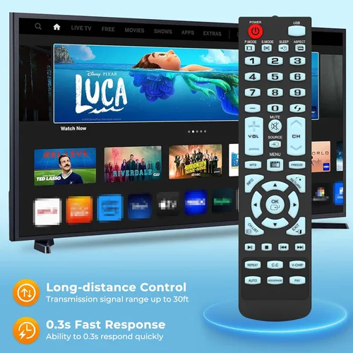 Miniatura 3 de Elemento de control remoto universal TV compatible con todos los elementos LCD LED TV - No requiere programación
