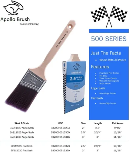 Miniatura 8 de Apollo Brush Dominator Series Angora - Mini rodillo de siesta de 1/2 pulgada con marco y tubo de almacenamiento + 10 paquetes de recambio + 500