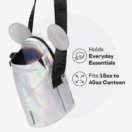 Miniatura 3 de Corkcicle Bolsa cruzada para botella de agua, correa ajustable, bolsillo interior acolchado, se adapta a vasos de 16 a 40 onzas, regalo de verano