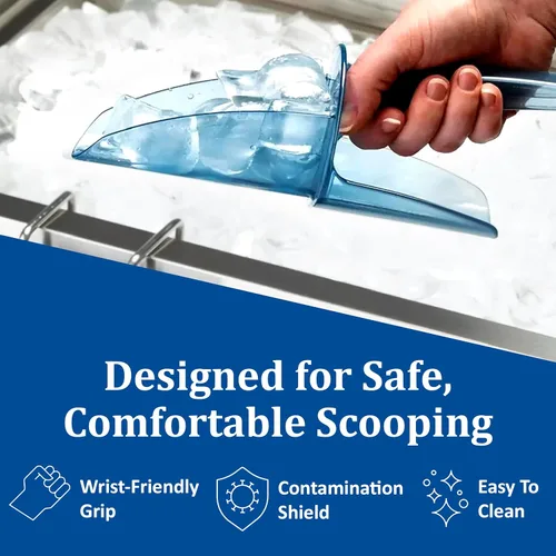 Miniatura 6 de Carlisle FoodService Products - Cuchara de hielo de plástico para cubeta de hielo, SI5500 policarbonato Saf-T-Scoop y sistema Guardian, 6 onzas a 10