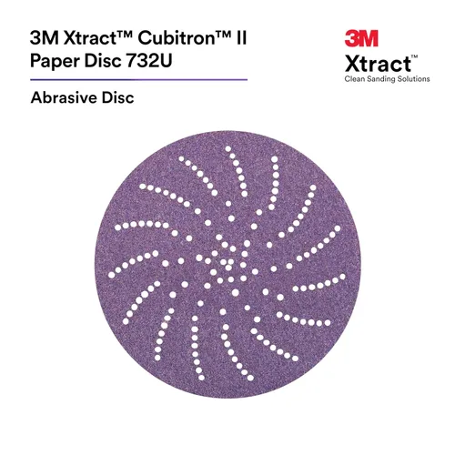 Miniatura 2 de 3M(TM) Cubitron(TM) II Hookit(TM) - Disco de papel de lija 732U (varios tipos y tamaños de lija), 50