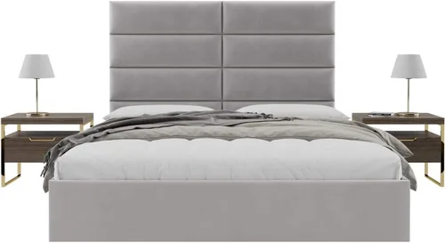 Miniatura 78 de Vänt - Paneles tapizados de cabecera para montar en la pared, diseño Isabelle, 60 x 23 pulgadas, configuración de 4 paneles individuales, Cuero
