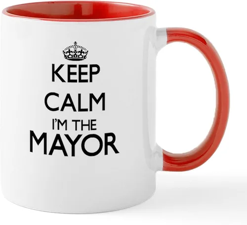 Miniatura 27 de CafePress I Love Mayor Mug Taza de café de cerámica de 11 oz (11.0 fl oz)