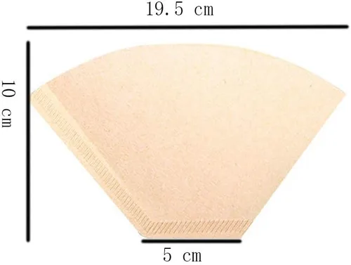 Miniatura 2 de Mayata 2 set de pulpa de registro V60 de papel filtro de goteo V01 V02 101 102 y estilo de oído colgante y papel de filtro moka No.6