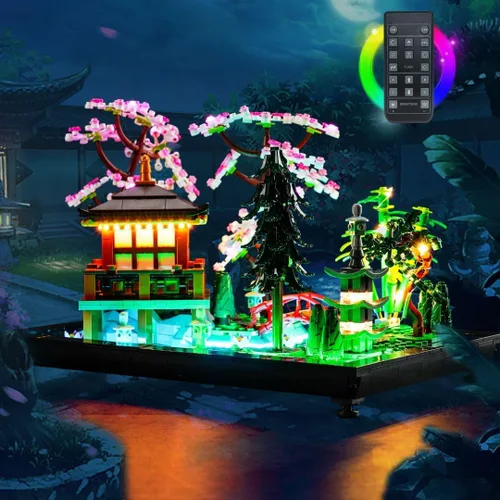 Miniatura 2 de Kit de luces LED para Lego Tranquil Garden, luz compatible con Lego 10315 Icons Tranquil Garden Set, versión de control remoto (modelo no incluido)