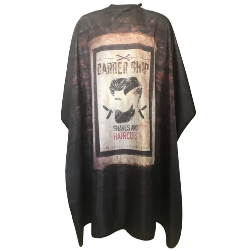 Miniatura 9 de Pelocapa - Capa de barbero para hombres, capa de corte de pelo con cierres de presión, vestido de peluquería profesional grande resistente al agua