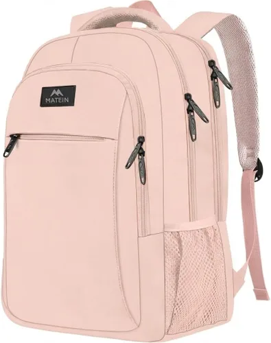 Miniatura 16 de MATEIN - Mochila de viaje para laptop, mochila empresarial antirrobo, delgada, resistente, puerto de carga USB, impermeable, para universidad o Gris