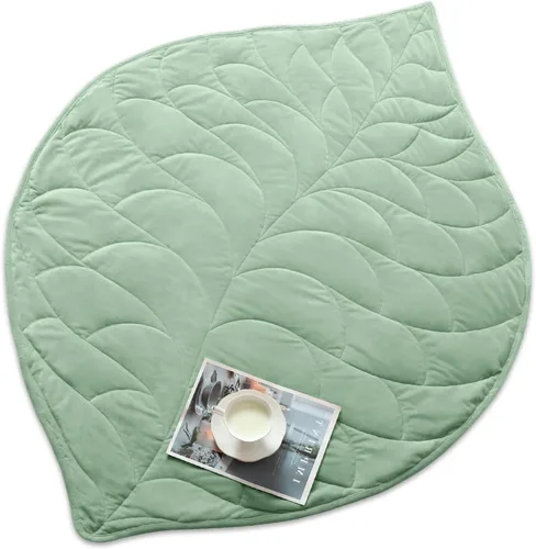 Miniatura 9 de Kaisa Manta con Peso para Adultos (5 libras, 23" x 29"), Manta de Regazo con Peso Suave Lavable a Máquina, Mantas Pequeñas Pesadas con Cuentas
