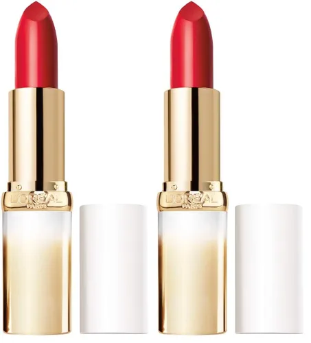 Miniatura 10 de L'Oreal Paris - Lápiz labial de apariencia satinada con aceites preciosos y ricos pigmentos 202 Blooming Rose