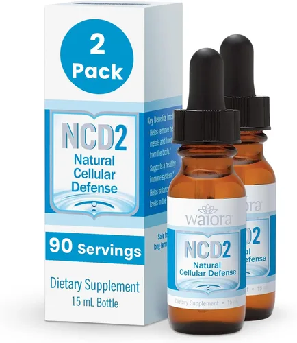Miniatura 10 de NCD by Waiora, (4) botellas de gotas de zeolita líquida activadas, limpieza corporal natural y apoyo inmunológico, promueve el equilibrio del pH
