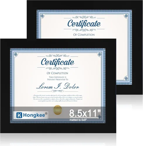 Miniatura 35 de Hongkee - Juego de 2 marcos de fotos, HK042515-MD5.5X8.5-BK(2PK)