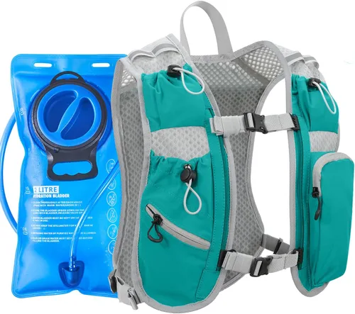 Miniatura 11 de Chaleco de correr para mujeres y hombres, mochila de hidratación para correr, chaleco para corredores, chaleco de hidratación, con soporte frontal