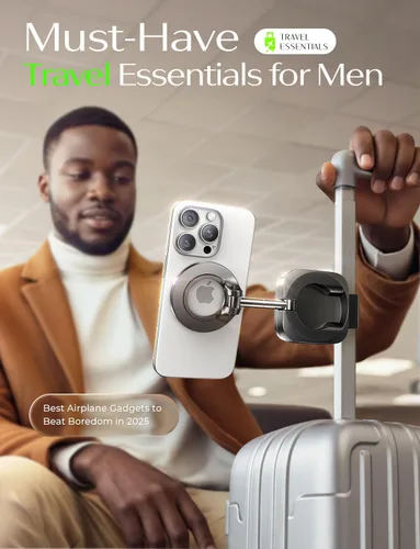 Miniatura 5 de LISEN Artículos esenciales de viaje en avión para mujeres y hombres, soporte de teléfono para escritorio, crucero, vacaciones, esenciales 2026