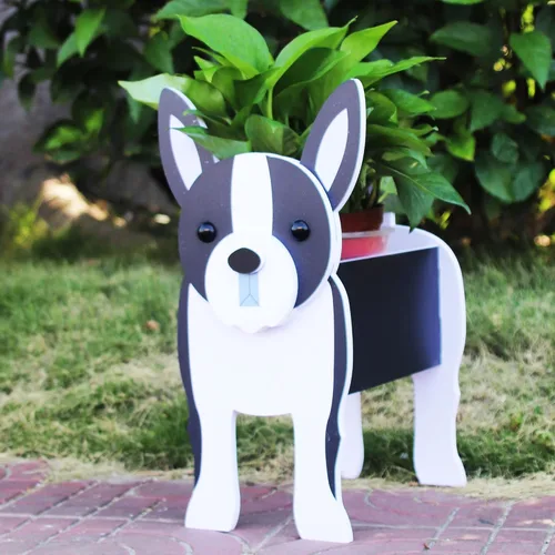 Miniatura 20 de Beagles - Contenedor para plantas con forma de perro, para amantes de las mascotas, maceta de PVC lindo para perros, macetas de cara para decoración