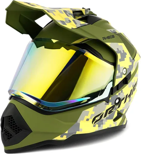 Miniatura 3 de Casco para niños y jóvenes de motocicleta Orthrus, certificado DOT, casco integral para bicicleta de tierra para ATV todoterreno, motocicleta BMX