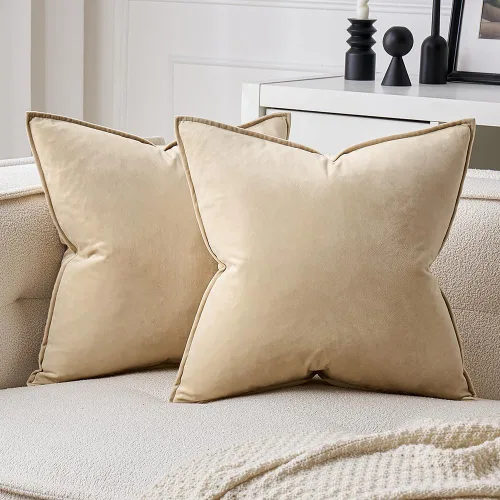 Miniatura 45 de MIULEE Paquete de 2 fundas decorativas de cojines de poliéster suave, fundas de almohada cuadradas cómodas y suaves para sofá, sillón, dormitorio